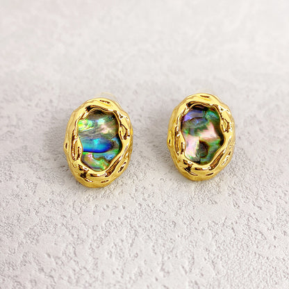 Rainbow-hued pearl Earrings