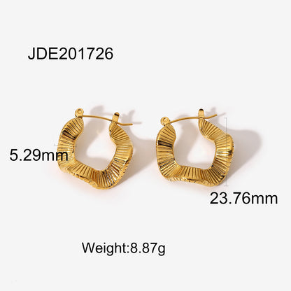 Unique twisted Hoop Earrings