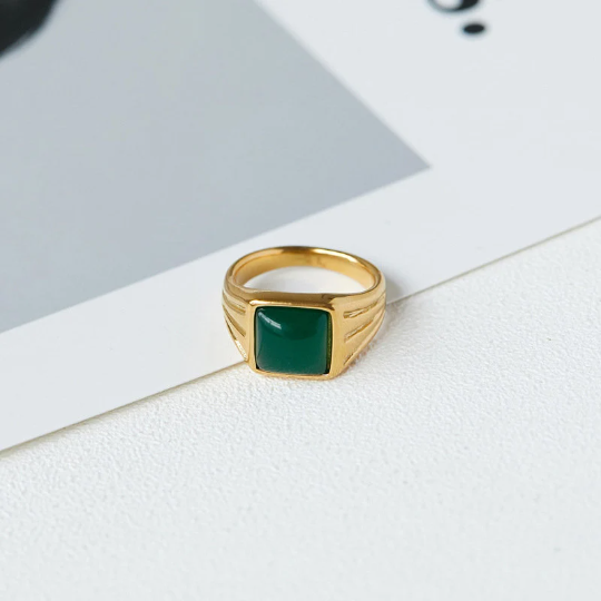 Green Gemstone Ring