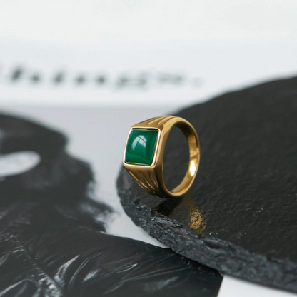 Green Gemstone Ring